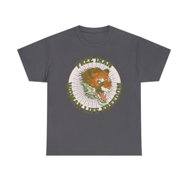 Free Iran Protest | Angry Lion Green Unisex Shirt - Image 14