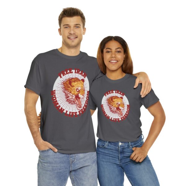 Free Iran Protest | Angry Lion Red Unisex Shirt - Image 15