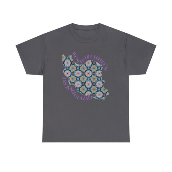 Woman Life Freedom Protest | Flowers Violet Unisex Shirt - Image 14