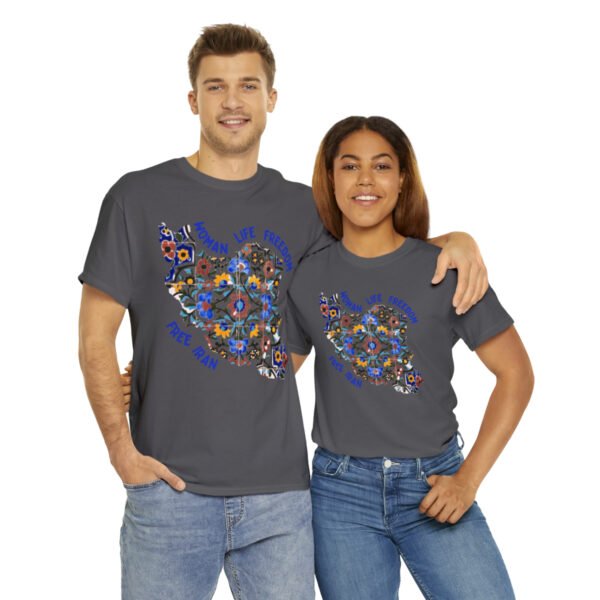 Woman Life Freedom | Persian Tiles Blue Unisex Shirt - Image 15