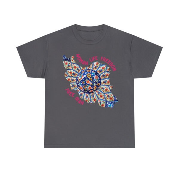 Woman Life Freedom | Persian Art Red Unisex Shirt - Image 14