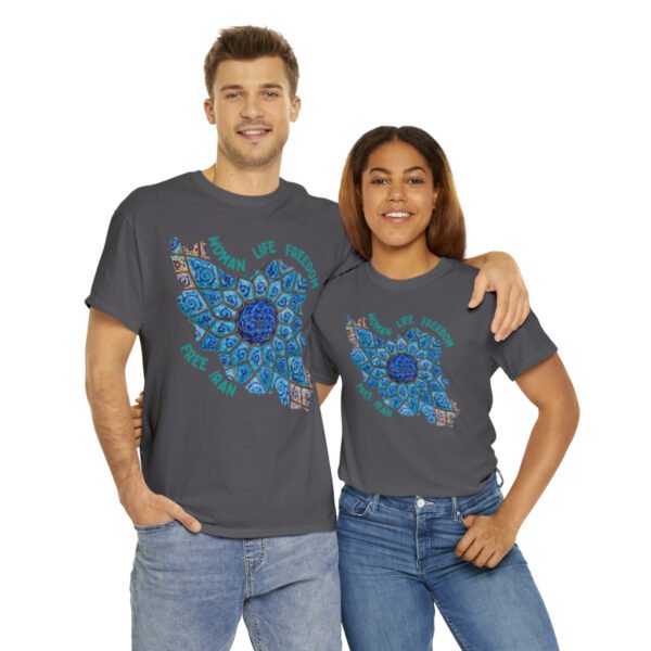 Woman Life Freedom | Persian Minakari Green Unisex Shirt - Image 15