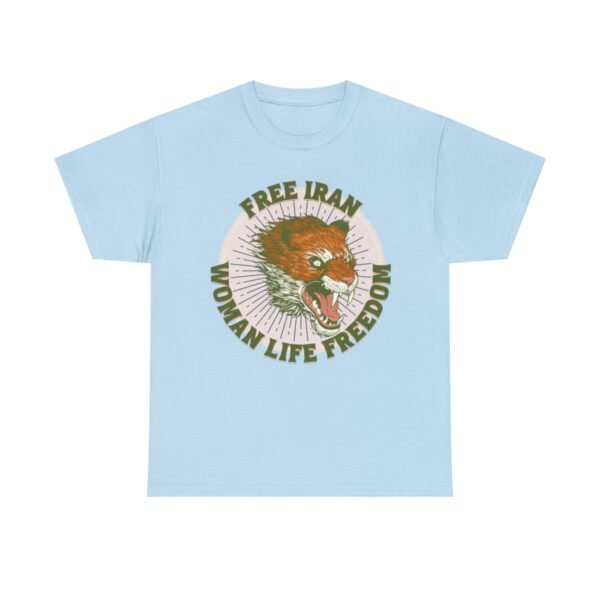 Free Iran Protest | Angry Lion Green Unisex Shirt - Image 12