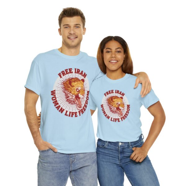 Free Iran Protest | Angry Lion Red Unisex Shirt - Image 13