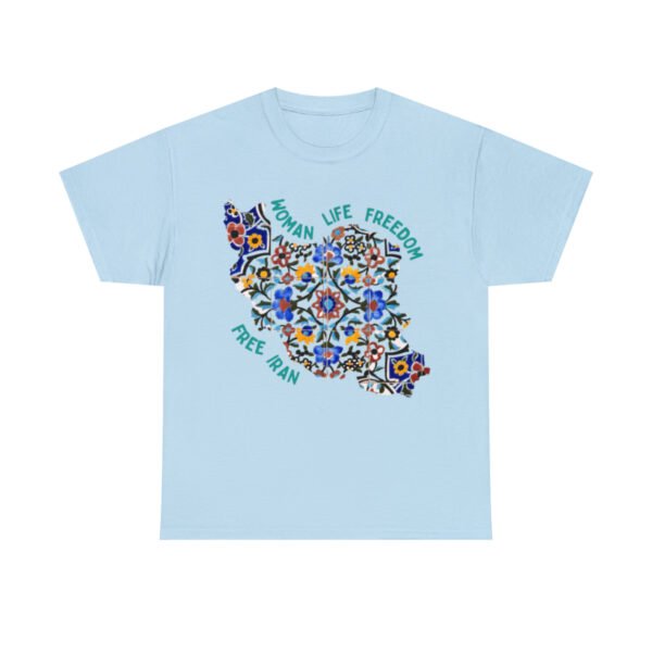 Woman Life Freedom | Persian Tiles Green Unisex Shirt - Image 12