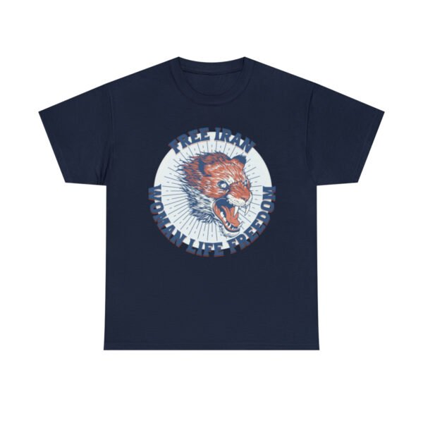 Free Iran Protest | Angry Lion Blue Unisex Shirt - Image 18