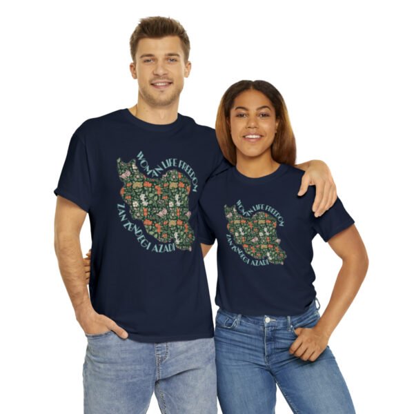 Zan Zendegi Azadi | Persian Gift Green Unisex Shirt - Image 19