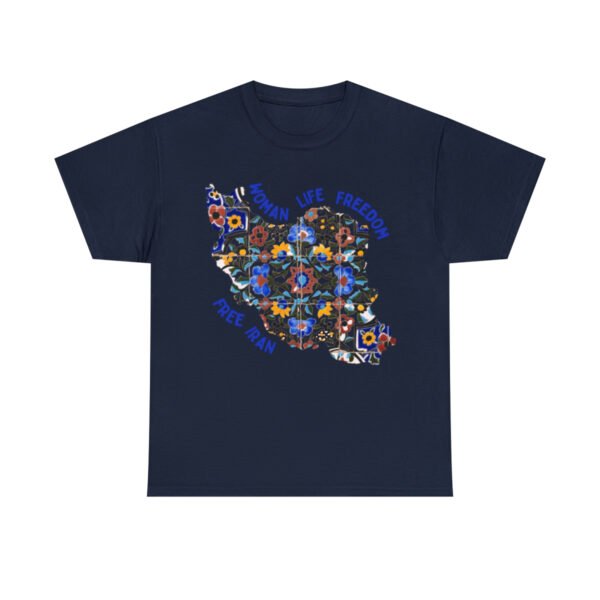 Woman Life Freedom | Persian Tiles Blue Unisex Shirt - Image 18