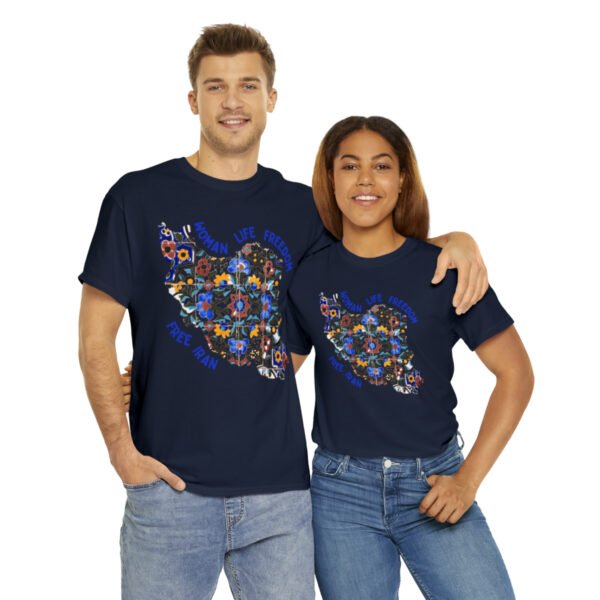 Woman Life Freedom | Persian Tiles Blue Unisex Shirt - Image 19