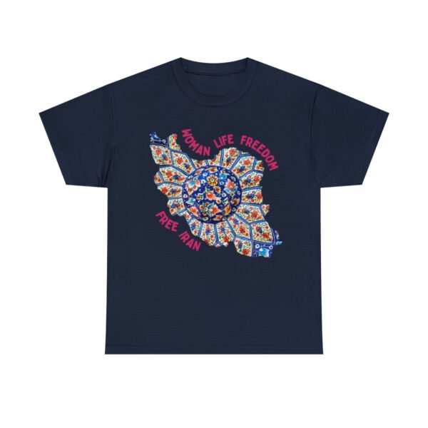 Woman Life Freedom | Persian Art Red Unisex Shirt - Image 18