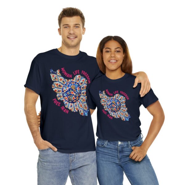 Woman Life Freedom | Persian Art Red Unisex Shirt - Image 19
