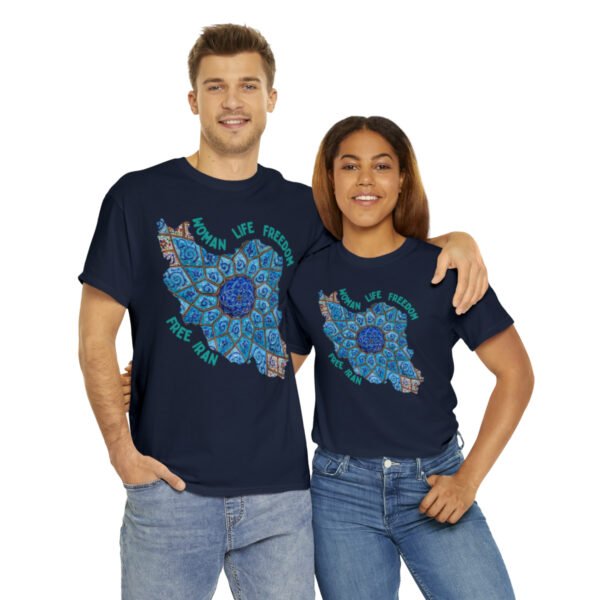 Woman Life Freedom | Persian Minakari Green Unisex Shirt - Image 19