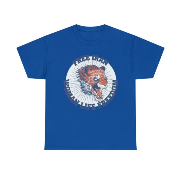 Free Iran Protest | Angry Lion Blue Unisex Shirt - Image 16