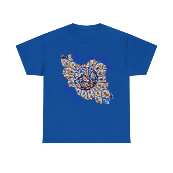 Woman Life Freedom | Persian Art Blue Unisex Shirt - Image 16