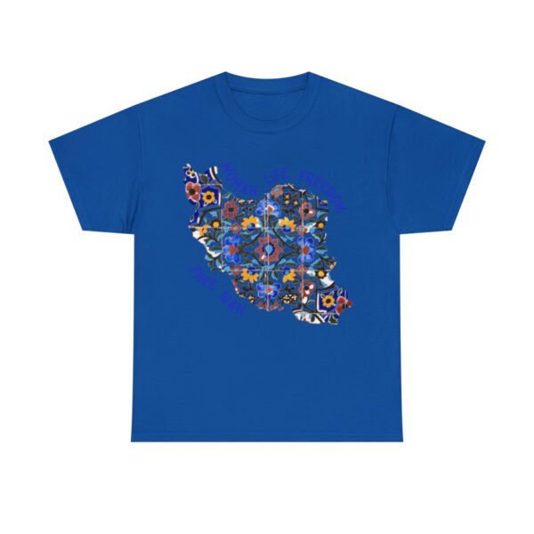 Woman Life Freedom | Persian Tiles Blue Unisex Shirt - Image 16
