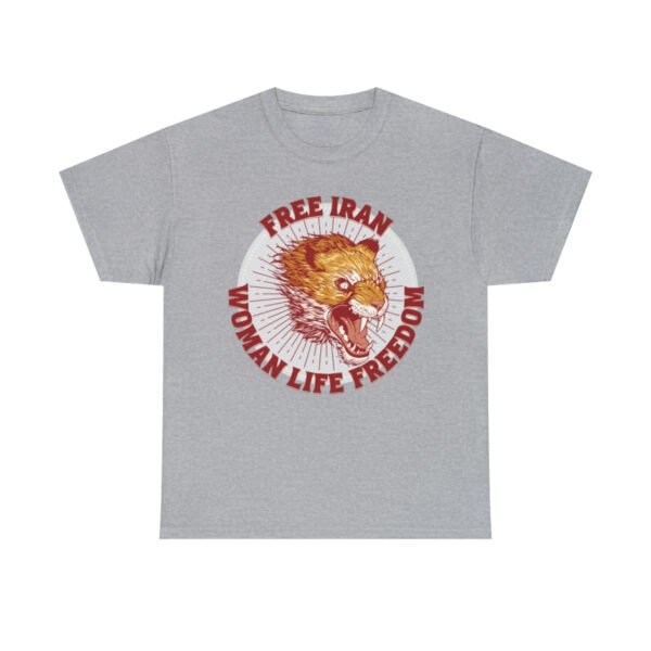 Free Iran Protest | Angry Lion Red Unisex Shirt - Image 8
