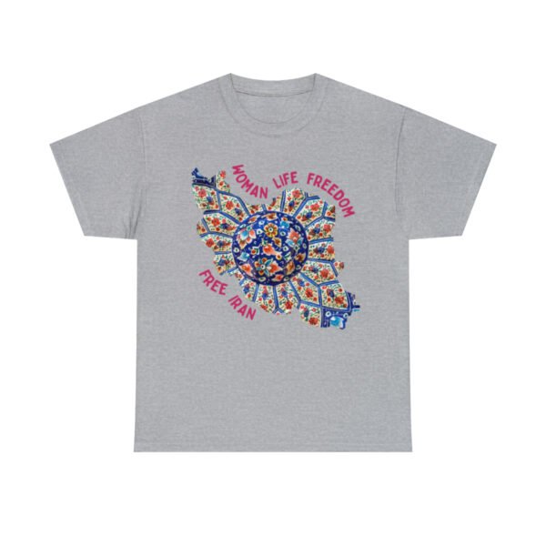 Woman Life Freedom | Persian Art Red Unisex Shirt - Image 8