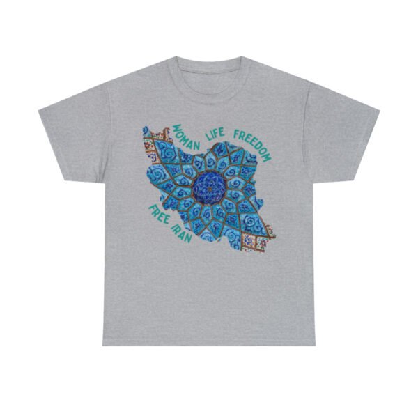 Woman Life Freedom | Persian Minakari Green Unisex Shirt - Image 8
