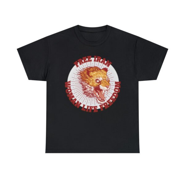 Free Iran Protest | Angry Lion Red Unisex Shirt - Image 4
