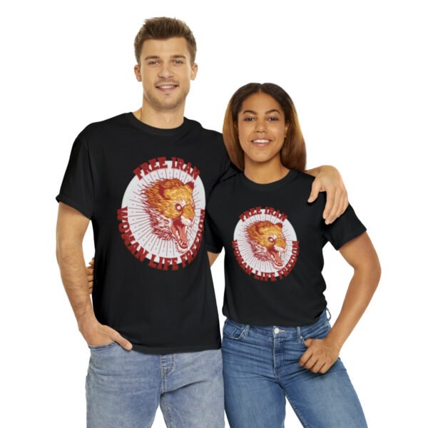 Free Iran Protest | Angry Lion Red Unisex Shirt - Image 5