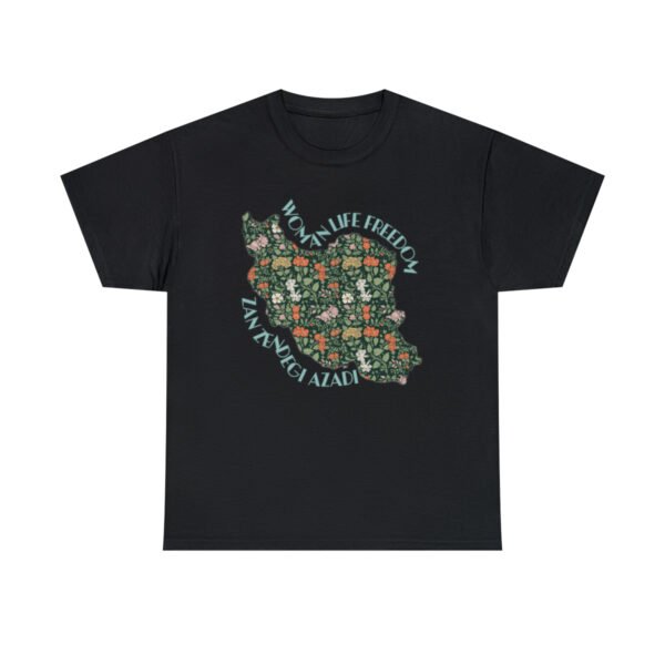 Zan Zendegi Azadi | Persian Gift Green Unisex Shirt - Image 4