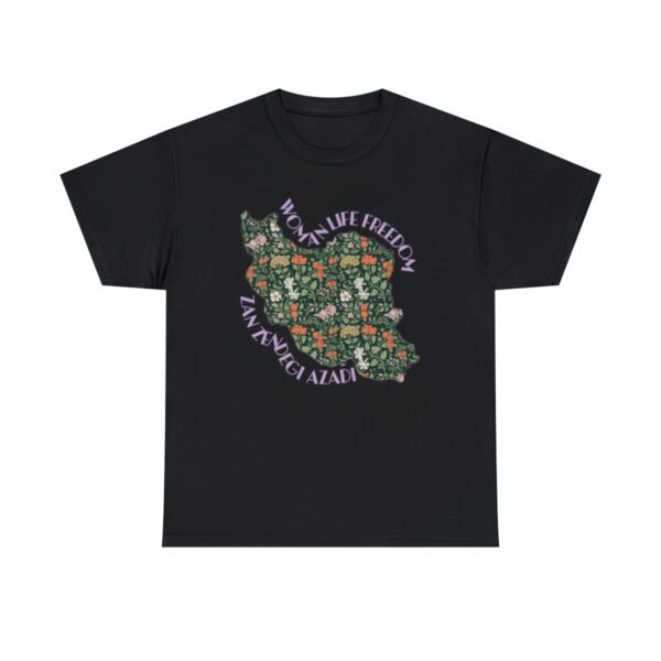 Zan Zendegi Azadi | Persian Gift Violet Unisex Shirt - Image 4