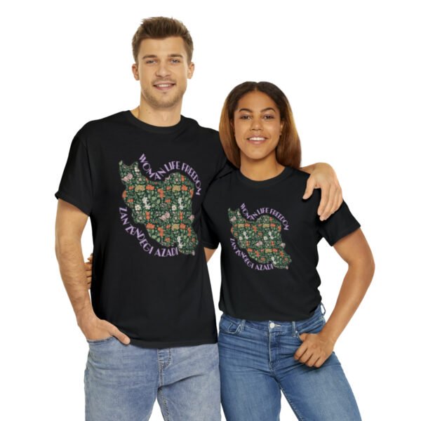 Zan Zendegi Azadi | Persian Gift Violet Unisex Shirt - Image 5