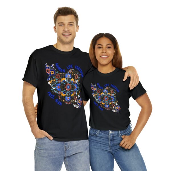 Woman Life Freedom | Persian Tiles Blue Unisex Shirt - Image 5