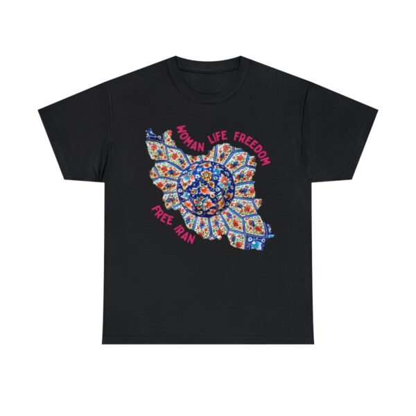 Woman Life Freedom | Persian Art Red Unisex Shirt - Image 4