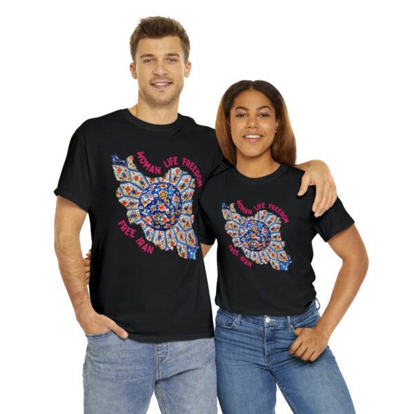 Woman Life Freedom | Persian Art Red Unisex Shirt - Image 5