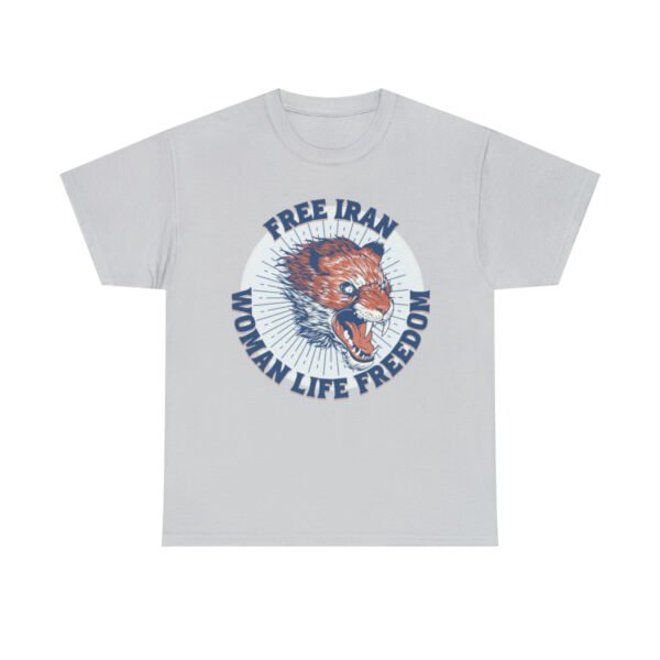 Free Iran Protest | Angry Lion Blue Unisex Shirt - Image 6