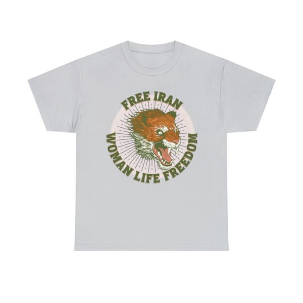 Free Iran Protest | Angry Lion Green Unisex Shirt - Image 6