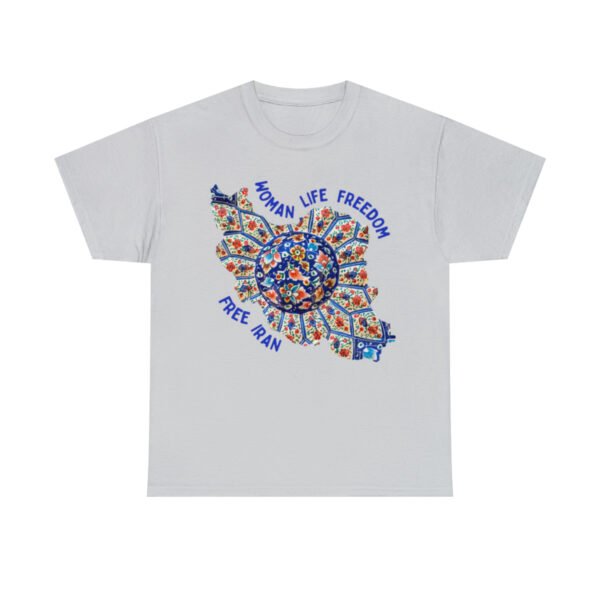 Woman Life Freedom | Persian Art Blue Unisex Shirt - Image 6