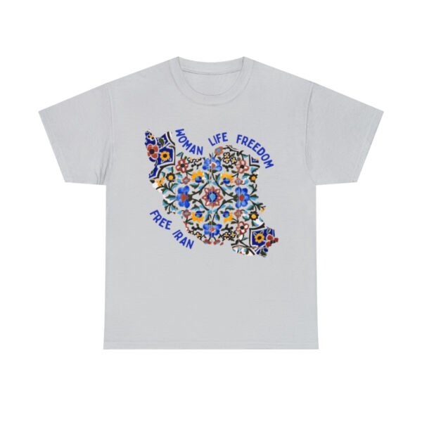 Woman Life Freedom | Persian Tiles Blue Unisex Shirt - Image 6
