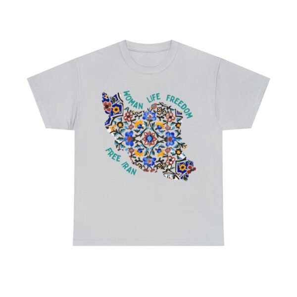 Woman Life Freedom | Persian Tiles Green Unisex Shirt - Image 6