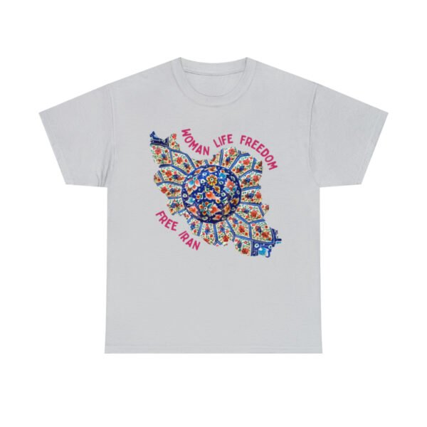 Woman Life Freedom | Persian Art Red Unisex Shirt - Image 6