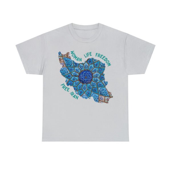 Woman Life Freedom | Persian Minakari Green Unisex Shirt - Image 6