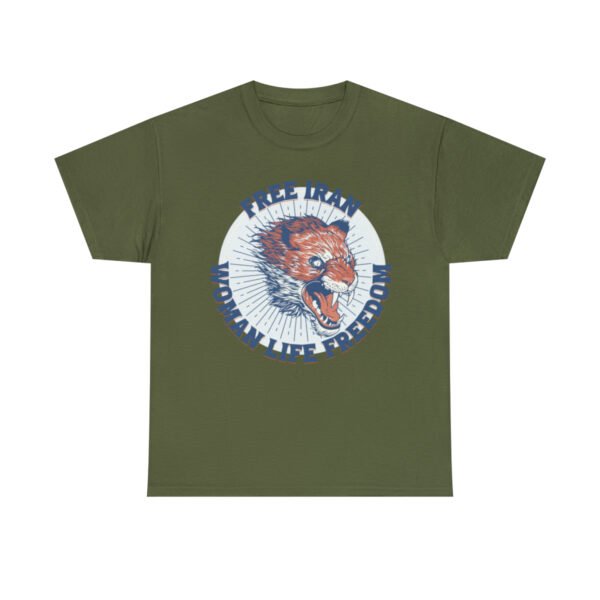 Free Iran Protest | Angry Lion Blue Unisex Shirt - Image 10