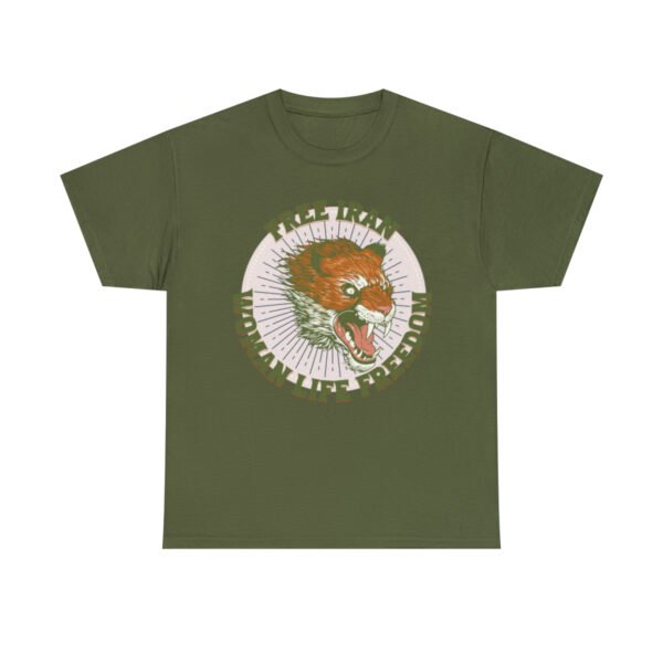 Free Iran Protest | Angry Lion Green Unisex Shirt - Image 10