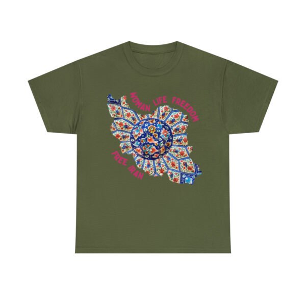 Woman Life Freedom | Persian Art Red Unisex Shirt - Image 10