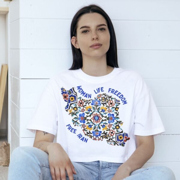 Woman Life Freedom _ Persian Tiles Blue Unisex Shirt