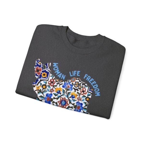 Woman Life Freedom Movement | Persian Tiles Blue Sweatshirt - Image 8