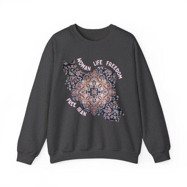 Woman Life Freedom | Persian Rug Red Sweatshirt - Image 7