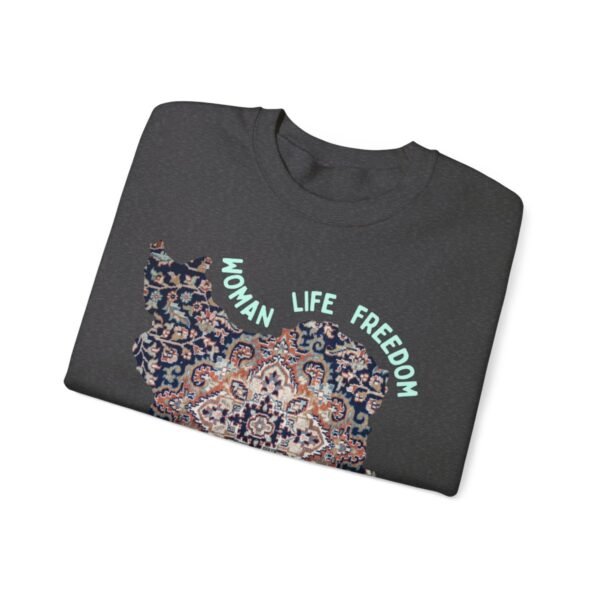 Woman Life Freedom | Persian Rug Green Sweatshirt - Image 8