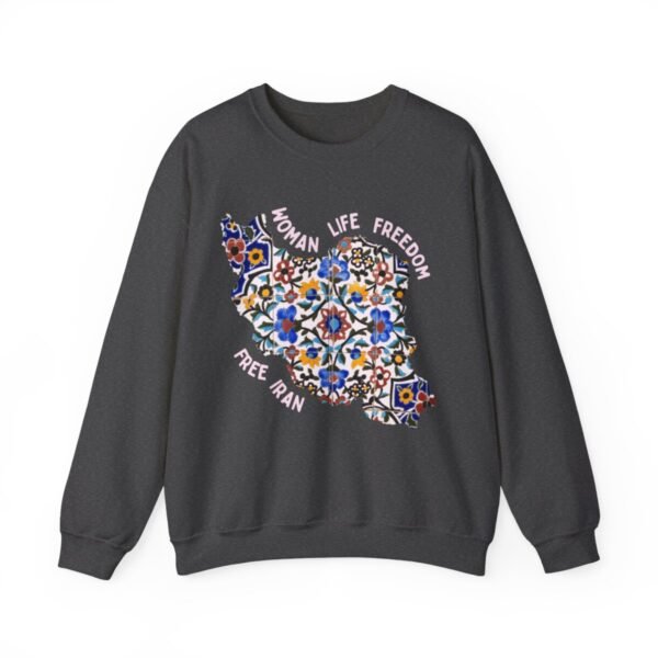 Woman Life Freedom Movement | Persian Tiles Red Sweatshirt - Image 7