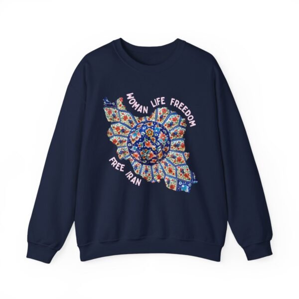 Woman Life Freedom | Persian Art Red Sweatshirt - Image 13
