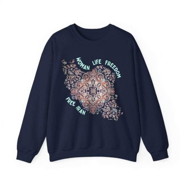 Woman Life Freedom | Persian Rug Green Sweatshirt - Image 13