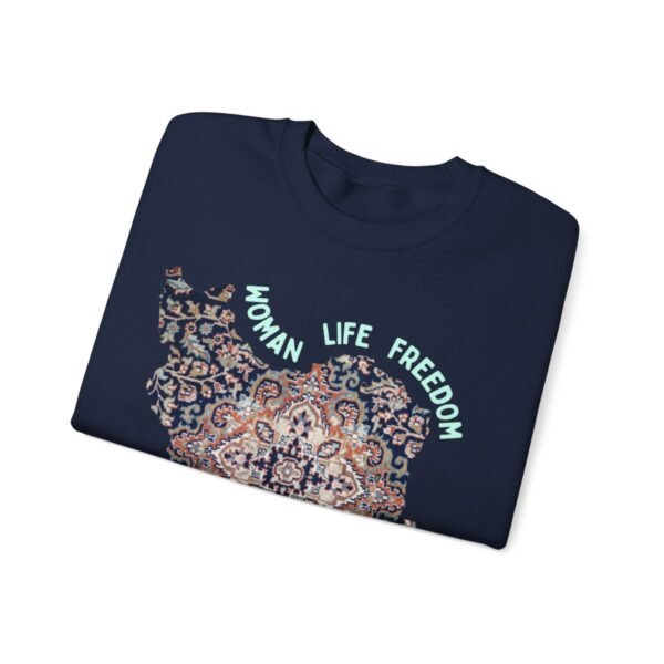 Woman Life Freedom | Persian Rug Green Sweatshirt - Image 14