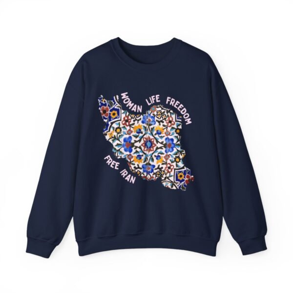 Woman Life Freedom Movement | Persian Tiles Red Sweatshirt - Image 13