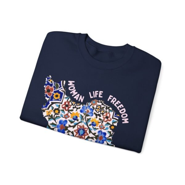 Woman Life Freedom Movement | Persian Tiles Red Sweatshirt - Image 14